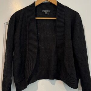 ⚫️ Elementz Black Open-Front Cardigan Size Medium